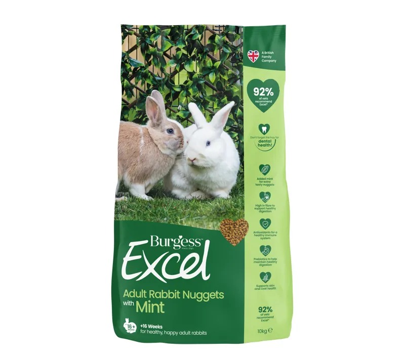 BURGESS EXCEL RABBIT NUGGETS 10KG
